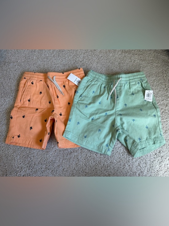 Old Navy Other - NWT Old Navy Toddler Boys Shorts 3T Palm Tree Print Elastic Waist Summer Bundle